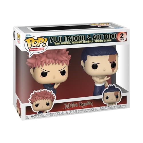 Funko Pop! Animation: JJK - 2 Packung Yuji Itadori & Todo - Jujutsu Kaisen - Vinyl-Sammelfigur - Geschenkidee - Offizielle Handelswaren - Spielzeug Für Kinder und Erwachsene - Anime Fans von Funko