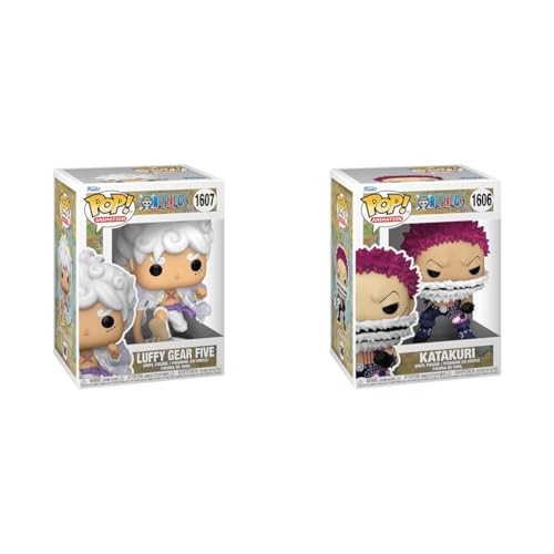 Funko POP! Animation: One Piece S8 - Monkey D. Luffy & POP! Animation: One Piece S8 - Katakuri - Vinyl-Sammelfigur von Funko