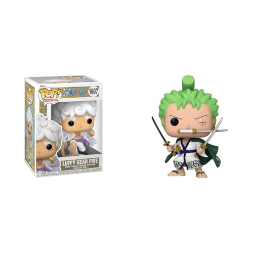 Funko POP! Animation: One Piece S8 - Monkey D. Luffy & Pop! Animation: One Piece - Roronoa Zoro - Lorenor Zorro von Funko