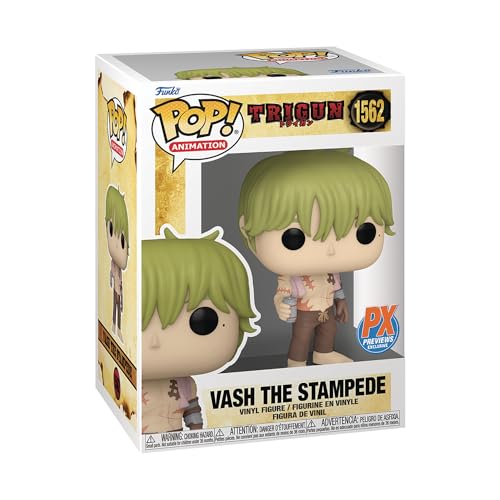 Funko POP! Animation: Trigun - VASH - (ohne Hemd) - Amazon Exklusiv - Sammelfigur aus Vinyl - Offizielle Merchandise - Spielzeug für Kinder & Erwachsene - Anime Fans von Funko