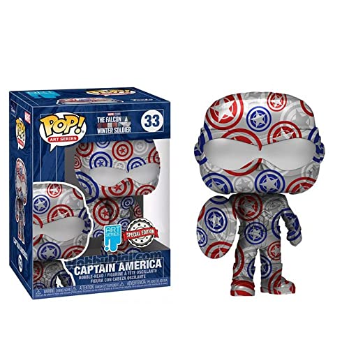 Funko POP! Artist Series: Marvel Patriotic Age - Captain America (Falcon and The Winter Soldier Number 33) Exclusive von Funko