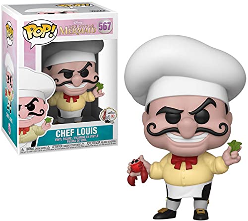 Funko POP! Disney: Little Mermaid - Chef Louis - Vinyl-Sammelfigur - Geschenkidee - Offizielle Handelswaren - Spielzeug Für Kinder und Erwachsene - Movies Fans - Modellfigur Für Sammler und Display von Funko