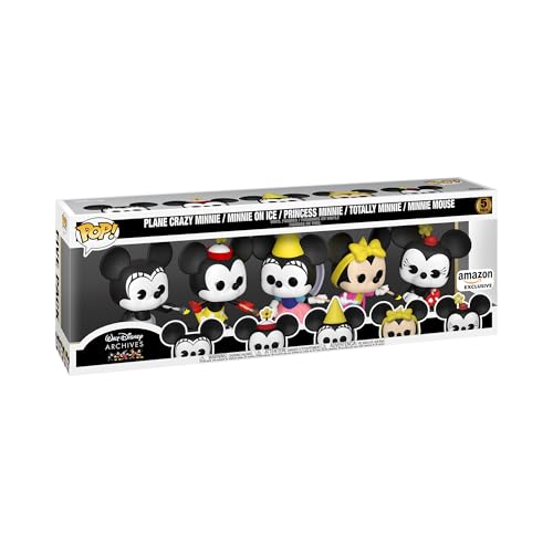 Funko Pop! Disney: Minnie Mouse - 5 Packung Minnie Packung - Walt Disney Archives - Mickey Mouse - Vinyl-Sammelfigur - Geschenkidee - Offizielle Handelswaren - Spielzeug Für Kinder und Erwachsene von Funko