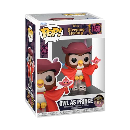 Funko POP! Disney: Sleeping Beauty 65th Anniversary - Owl As Prince - Dornröschen/Dornröschen und der Prinz - Vinyl-Sammelfigur - Geschenkidee - Offizielle Handelswaren - Movies Fans von Funko