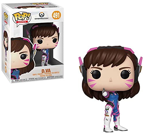 Funko POP! Games: Overwatch-D.Va Collectible Figure - Vinyl-Sammelfigur - Geschenkidee - Offizielle Handelswaren - Spielzeug Für Kinder und Erwachsene - Video Games Fans - Modellfigur Für Sammler von Funko