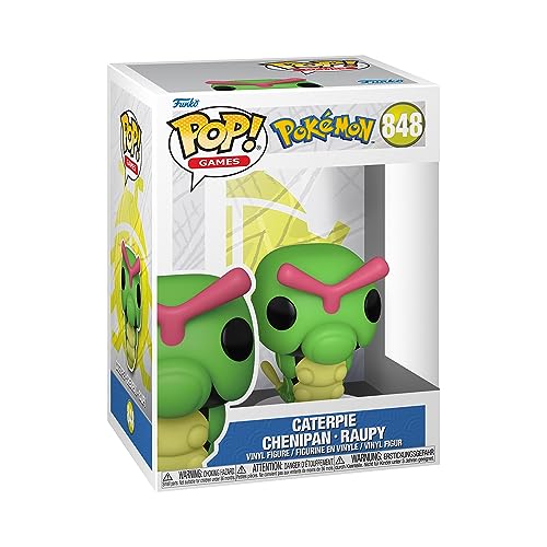 Funko Pop! Games: Pokemon - Caterpie - Raupy - Vinyl-Sammelfigur - Geschenkidee - Offizielle Handelswaren - Spielzeug Für Kinder und Erwachsene - Video Games Fans - Modellfigur Für Sammler von Funko