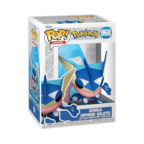 Funko POP! Games: Pokemon - Greninja - Quajutsu - Vinyl-Sammelfigur - Geschenkidee - Offizielle Handelswaren - Spielzeug Für Kinder und Erwachsene - Videospiele Fans - Modellfigur Für Sammler von Funko