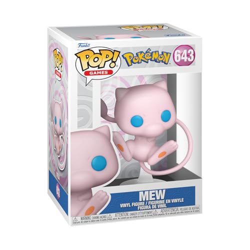 Funko POP! Games: Pokemon - Mew - Vinyl-Sammelfigur - Geschenkidee - Offizielle Handelswaren - Spielzeug Für Kinder und Erwachsene - Video Games Fans - Modellfigur Für Sammler und Display von Funko