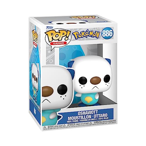 Funko Pop! Games: Pokemon - Oshawott - Ottaro - Vinyl-Sammelfigur - Geschenkidee - Offizielle Handelswaren - Spielzeug Für Kinder und Erwachsene - Video Games Fans - Modellfigur Für Sammler von Funko