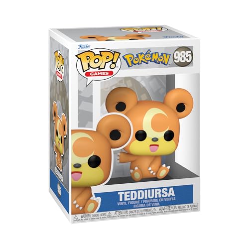 Funko POP! Games: Pokemon - Teddiursa - Vinyl-Sammelfigur - Geschenkidee - Offizielle Handelswaren - Spielzeug Für Kinder und Erwachsene - Videospiele Fans - Modellfigur Für Sammler und Display von Funko