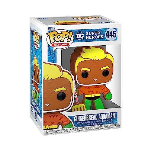 Funko Pop! Heroes: DC Holiday - Aquaman - Lebkuchen - DC Comics - Vinyl-Sammelfigur - Geschenkidee - Offizielle Handelswaren - Spielzeug Für Kinder und Erwachsene - Comic Books Fans von Funko