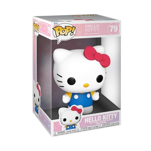 Funko POP! Jumbo: Hello Kitty 50th - Hello Kitty - Sammelfigur aus Vinyl - Offizielle Merchandise - Spielzeug für Kinder & Erwachsene - Anime-Fans und Display von Funko