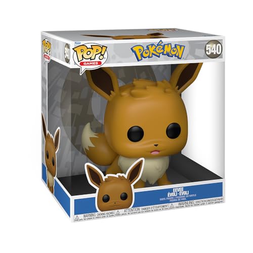 Funko Pop! Jumbo: Pokemon - Eevee - Evoli - Vinyl-Sammelfigur - Geschenkidee - Offizielle Handelswaren - Spielzeug Für Kinder und Erwachsene - Video Games Fans - Modellfigur Für Sammler und Display von Funko