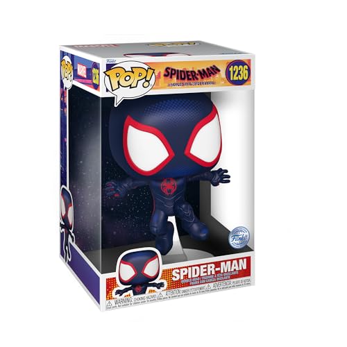 Funko Pop! Jumbo: Spider-Man: Across The Spider-Verse - Miles Morales - Spiderman Into The Spiderverse 2 - Vinyl-Sammelfigur - Geschenkidee - Offizielle Handelswaren - Movies Fans von Funko