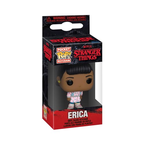 Funko Pop! Keychain: Stranger Things - Erica Sinclair - Neuartiger Schlüsselanhänger - Vinyl-Minifigur Zum Sammeln - Strumpffüller - Geschenkidee - Offizielle Handelswaren - TV Fans - Minifigur von Funko