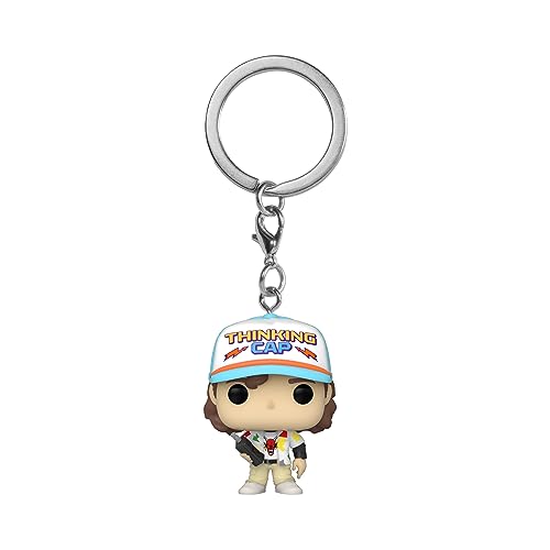 Funko Pop! Keychain: Stranger Things - Dustin Henderson - Aka Zahnlos - Neuartiger Schlüsselanhänger - Vinyl-Minifigur Zum Sammeln - Strumpffüller - Geschenkidee - Offizielle Handelswaren von Funko