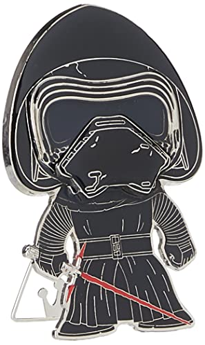 Funko Pop! Large Enamel Pin Star Wars: Kylo Ren - Kylo Ren Emaille-Nadeln - Niedliche Brosche Zum Sammeln - Für Rucksäcke & Taschen - Geschenkidee - Offizielle Handelswaren - Movies Fans von Funko