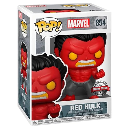 Funko POP! Marvel Red Hulk Vinyl Figure - Special Edition Exclusive #854 Mulitcolor (Common - No Chase) von Funko