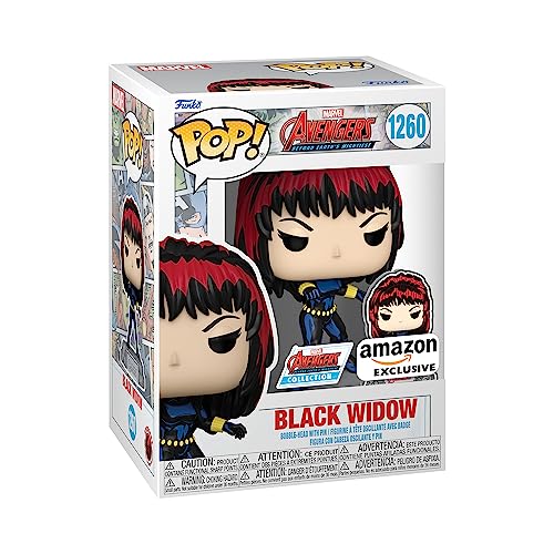 Funko Pop! Marvel: A60- Comic Black Widow mit Pin - Marvel Comics - Amazon-Exklusiv - Vinyl-Sammelfigur - Geschenkidee - Offizielle Handelswaren - Spielzeug Für Kinder und Erwachsene von Funko