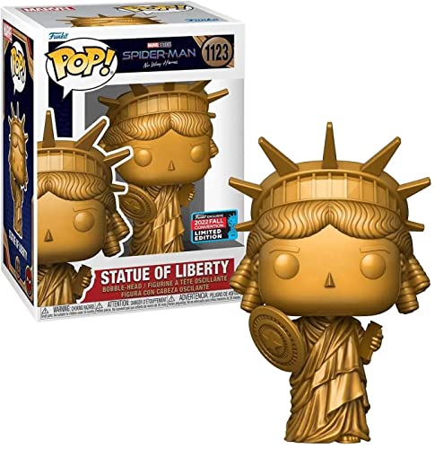 Funko POP! Marvel: Spider-Man: No Way Home - Lady Liberty with Shield - Spiderman No Way Home - Amazon-Exklusiv - Vinyl-Sammelfigur - Geschenkidee - Offizielle Handelswaren - Movies Fans von Funko