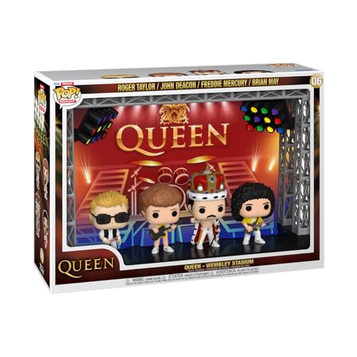 Funko POP! Moments Deluxe: Queen - Wembley Stadium - Vinyl-Sammelfigur - Geschenkidee - Offizielle Handelswaren - Spielzeug Für Kinder Und Erwachsene - Music Fans - Modellfigur Für Sammler Und Display von Funko