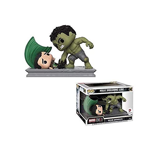 Funko - Marvel-Movie Moments-Hulk Smashing Loki Figur, Mehrfarbig, 34883 von Funko