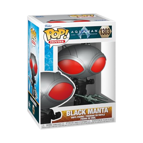 Funko POP! Movies: DC - Black Manta - Aquaman - Vinyl-Sammelfigur - Geschenkidee - Offizielle Handelswaren - Spielzeug Für Kinder Und Erwachsene - Movies Fans - Modellfigur Für Sammler Und Display von Funko