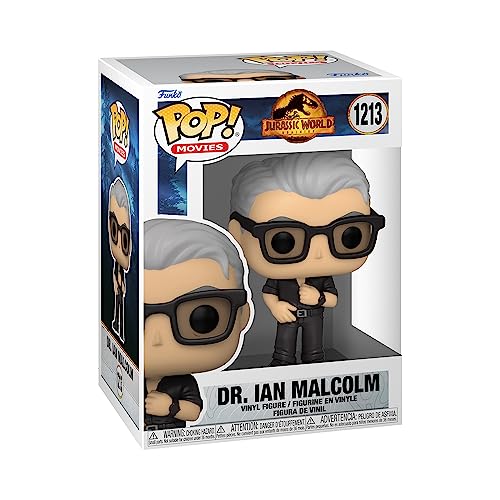 Funko Pop! Movies: JW3 - Dr. Ian Malcolm - Jurassic World 3 - Vinyl-Sammelfigur - Geschenkidee - Offizielle Handelswaren - Spielzeug Für Kinder und Erwachsene - Movies Fans - Modellfigur Für Sammler von Funko