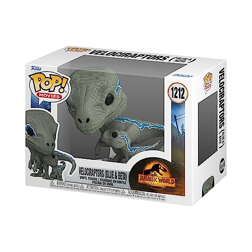 Funko Pop! and Buddy: JW3-Velociraptor - (Blue & Beta) - Jurassic World 3 - Vinyl-Sammelfigur - Geschenkidee - Offizielle Handelswaren - Spielzeug Für Kinder und Erwachsene - Movies Fans von Funko