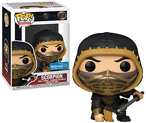 Funko POP! Movies: Mortal Kombat - Scorpion - (Action Pose) - (Metallic) - Vinyl-Sammelfigur - Geschenkidee - Offizielle Handelswaren - Spielzeug Für Kinder Und Erwachsene - Movies Fans von Funko