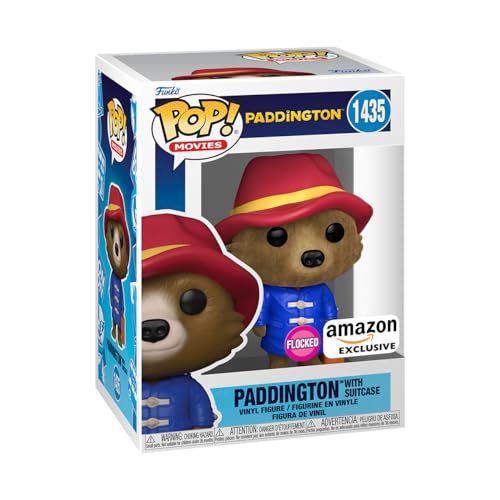 Funko POP! Movies: Paddington - Paddington Mit Case - Beflockt - Paddington Movie - Amazon-Exklusiv - Vinyl-Sammelfigur - Geschenkidee - Offizielle Handelswaren - Spielzeug Für Kinder Und Erwachsene von Funko