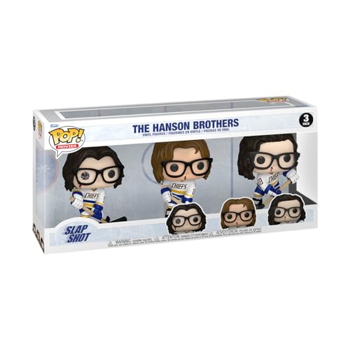 Funko POP! Movies: Slap Shot - The Hansons - 3PK - Vinyl-Sammelfigur - Geschenkidee - Offizielle Handelswaren - Spielzeug Für Kinder und Erwachsene - Movies Fans - Modellfigur Für Sammler und Display von Funko