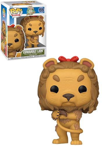 Funko POP! Movies: The Wizard of Oz - Cowardly Lion - 1/6 Quote Für Seltene Chase-Variante - Beflockt - Vinyl-Sammelfigur - Geschenkidee - Offizielle Handelswaren - Movies Fans von Funko