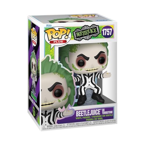 Funko POP! Plus: Beetlejuice - Beetlejuice mit Tombstone- Vinyl-Sammelfigur - Geschenkidee - Offizielle Handelswaren - Spielzeug Für Kinder und Erwachsene - Movies Fans von Funko