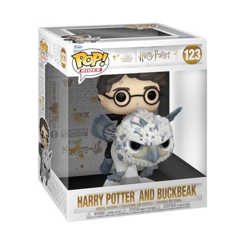 Funko POP! Rides Deluxe: Harry Potter Prisoner of Azkaban - Harry & Buckbeak - Vinyl-Sammelfigur - Geschenkidee - Offizielle Handelswaren - Spielzeug Für Kinder und Erwachsene - Movies Fans von Funko