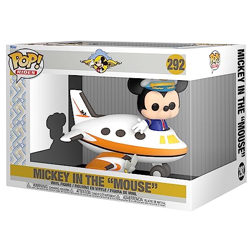 Funko Pop! Rides: Disney - Mickey Mouse with Plane - Amazon-Exklusiv - Vinyl-Sammelfigur - Geschenkidee - Offizielle Handelswaren - Spielzeug Für Kinder und Erwachsene - Modellfigur Für Sammler von Funko