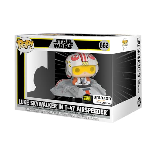 Funko POP! Rides: Star Wars - Luke In T-47 Airspeeder - Amazon-Exklusiv - Vinyl-Sammelfigur - Geschenkidee - Offizielle Handelswaren - Spielzeug Für Kinder Und Erwachsene - Movies Fans von Funko