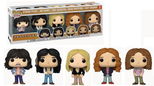 Funko POP! Rocks: Aerosmith - Tom Hamilton - 5 Packung - Vinyl-Sammelfigur - Geschenkidee - Offizielle Handelswaren - Spielzeug Für Kinder Und Erwachsene - Music Fans - Modellfigur Für Sammler von Funko