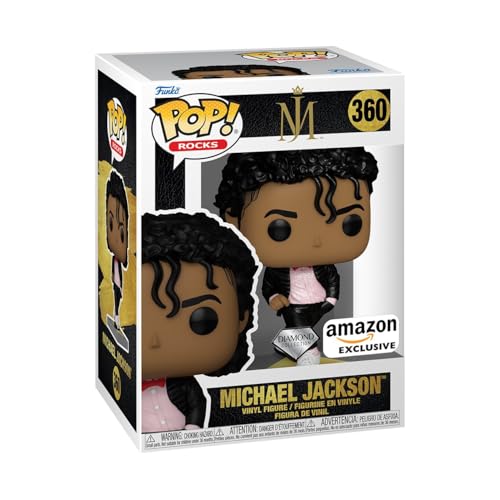 Funko POP! Rocks: Michael Jackson - (Billie Jean) - Diamant-Glitzer - Amazon-Exklusiv - Vinyl-Sammelfigur - Geschenkidee - Offizielle Handelswaren - Spielzeug Für Kinder Und Erwachsene - Music Fans von Funko