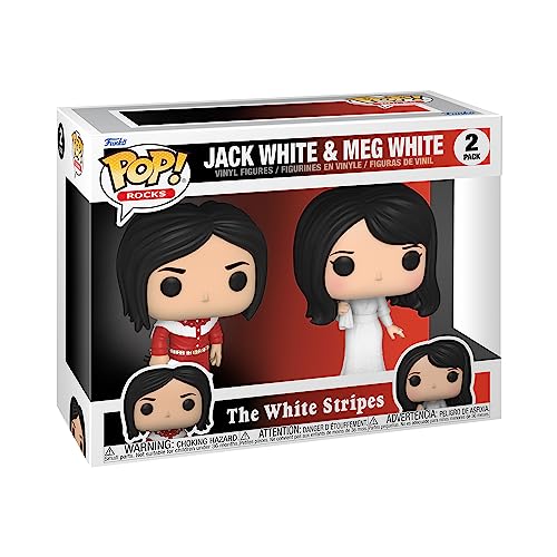 Funko POP! Rocks: The Meg White Stripes 2 Packung - Vinyl-Sammelfigur - Geschenkidee - Offizielle Handelswaren - Spielzeug Für Kinder Und Erwachsene - Music Fans - Modellfigur Für Sammler Und Display von Funko