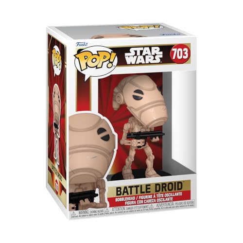 Funko POP! Star Wars: Episode 1 The Phantom Menace Anniversary - Battle Droid - Vinyl-Sammelfigur - Geschenkidee - Offizielle Handelswaren - Spielzeug Für Kinder und Erwachsene von Funko