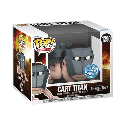 Funko POP! Super: AOT - Cart Titan - Attack On Titan - Vinyl-Sammelfigur - Geschenkidee - Offizielle Handelswaren - Spielzeug Für Kinder und Erwachsene - Anime Fans - Modellfigur Für Sammler von Funko