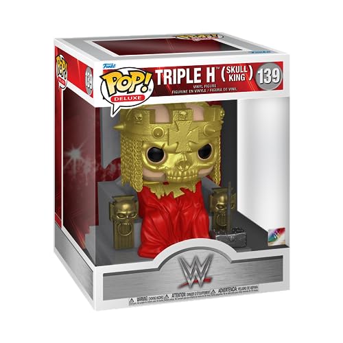 Funko Pop! Super: Triple H - (Skull King) - WWE - Vinyl-Sammelfigur - Geschenkidee - Offizielle Handelswaren - Spielzeug Für Kinder und Erwachsene - Sports Fans - Modellfigur Für Sammler und Display von Funko