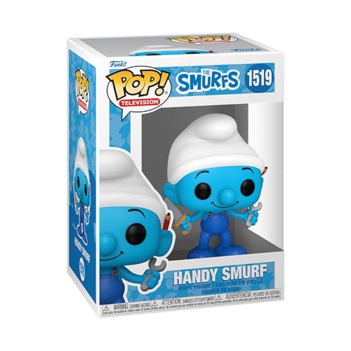 Funko POP! TV: Papa Smurfs - Handy Papa Smurf - Vinyl-Sammelfigur - Geschenkidee - Offizielle Handelswaren - Spielzeug Für Kinder und Erwachsene - TV Fans - Modellfigur Für Sammler und Display von Funko