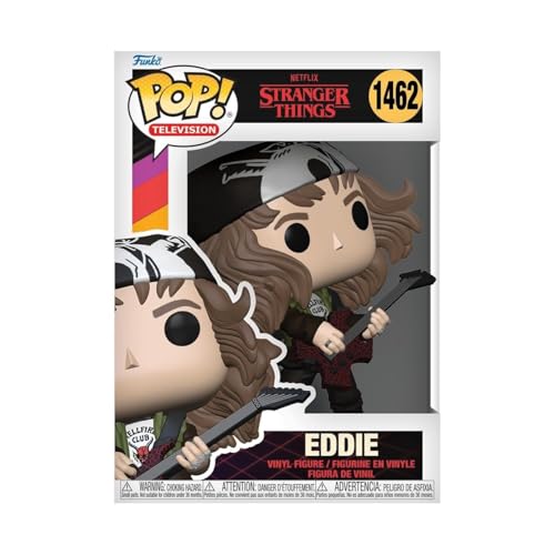 Funko POP! TV: Stranger Things - Hunter Eddie Mit Guitar​​ - Vinyl-Sammelfigur - Geschenkidee - Offizielle Handelswaren - Spielzeug Für Kinder Und Erwachsene - TV Fans - Modellfigur Für Sammler von Funko