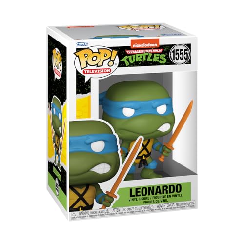 Funko POP! TV: Teenage Mutant Ninja Turtles (TMNT) – Leonardo - 1/6 Quote Für Seltene Chase-Variante - TMNT Retro/Classic - Vinyl-Sammelfigur - Geschenkidee - Offizielle Handelswaren - TV Fans von Funko