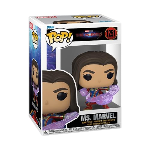 Funko Pop! Vinyl: The Marvels - Ms. Marvel - Vinyl-Sammelfigur - Geschenkidee - Offizielle Handelswaren - Spielzeug Für Kinder und Erwachsene - Movies Fans - Modellfigur Für Sammler und Display von Funko