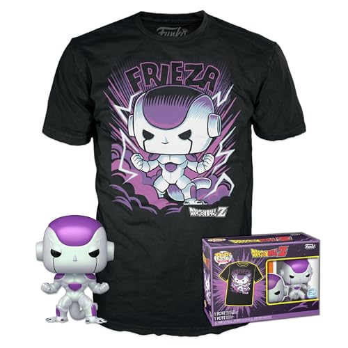 Funko Pop! & Tee: DBZ - Frieza FF - Extra Large - (XL) - Dragon Ball Z - T-Shirt - Kleidung mit Vinyl-Sammelfigur - Geschenkidee - Spielzeug und Kurzärmeliges Top Für Erwachsene Männer und Frauen von Funko