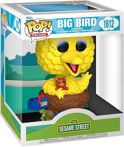 Funko Pop! Deluxe: SS - Big Bird in Nest - Sesame Street - Vinyl-Sammelfigur - Geschenkidee - Offizielle Handelswaren - Spielzeug Für Kinder und Erwachsene - TV Fans - Modellfigur Für Sammler von Funko