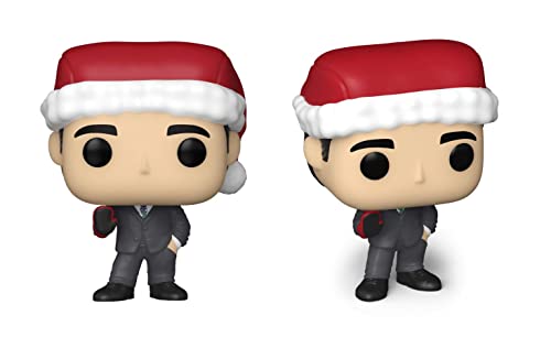 Funko Pocket POP! The Office - Michael Scott - Tree Holiday Box 4 Pieces - Keychain - Neuartiger Schlüsselanhänger - Vinyl-Minifigur Zum Sammeln - Strumpffüller - Geschenkidee - TV Fans von Funko